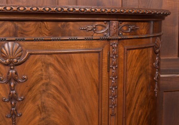 Edwardian Mahogany Bow Front Drinks Cabinet SAI2247 - Image 6