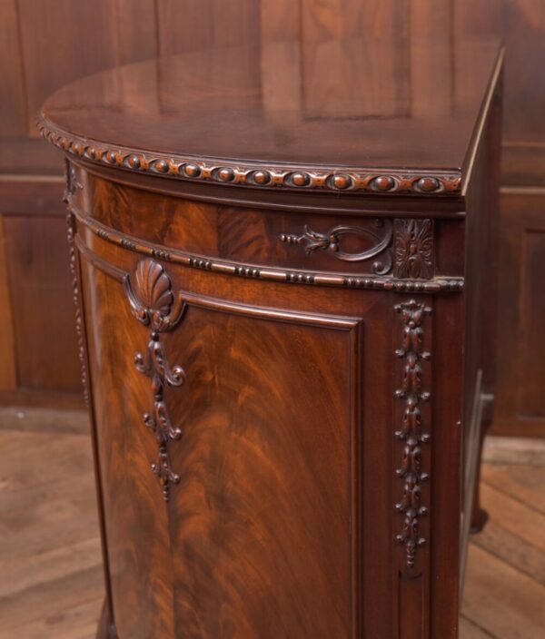 Edwardian Mahogany Bow Front Drinks Cabinet SAI2247 - Image 12