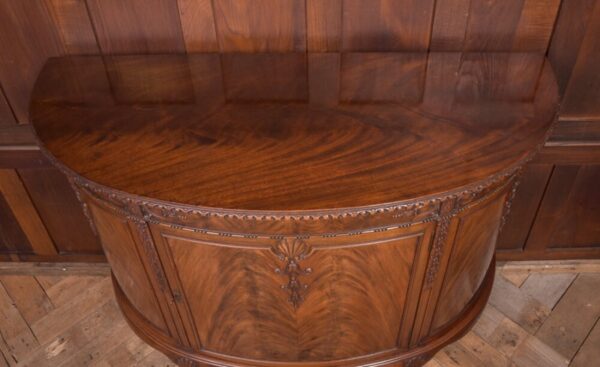Edwardian Mahogany Bow Front Drinks Cabinet SAI2247 - Image 13