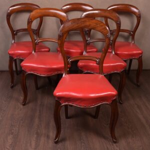 Quality Victorian Set Of Six Mahogany Hoop Back Dining Chairs SAI1747 Antique Furniture