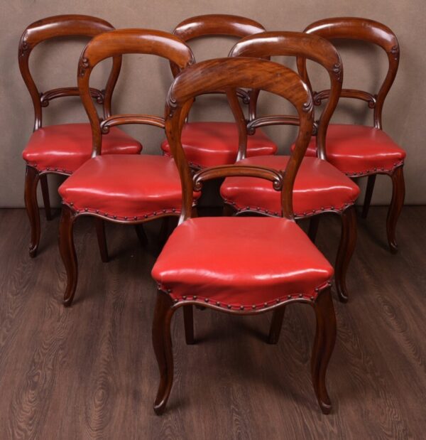 Quality Victorian Set Of Six Mahogany Hoop Back Dining Chairs SAI1747 Antique Furniture 3