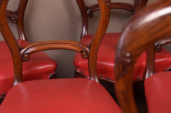 Quality Victorian Set Of Six Mahogany Hoop Back Dining Chairs SAI1747 - Image 4