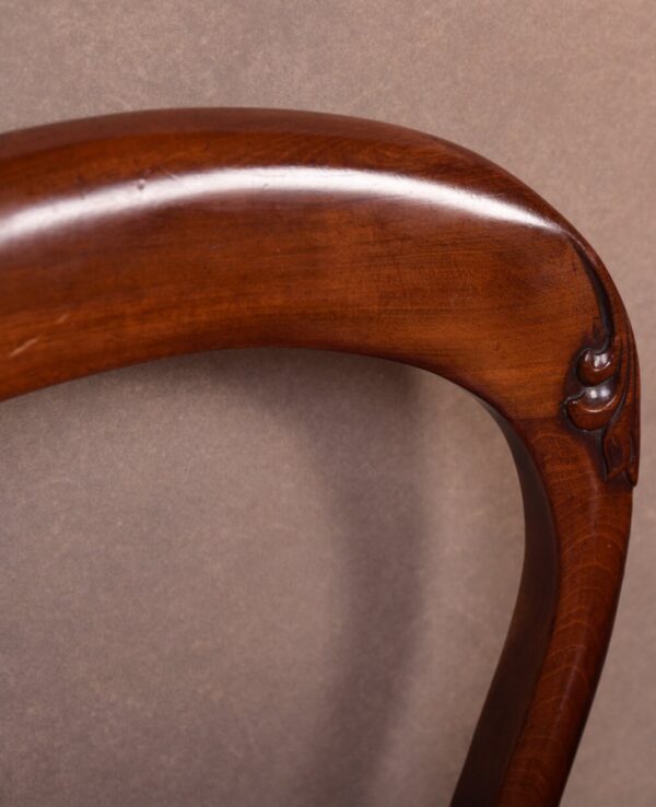 Quality Victorian Set Of Six Mahogany Hoop Back Dining Chairs SAI1747 - Image 5