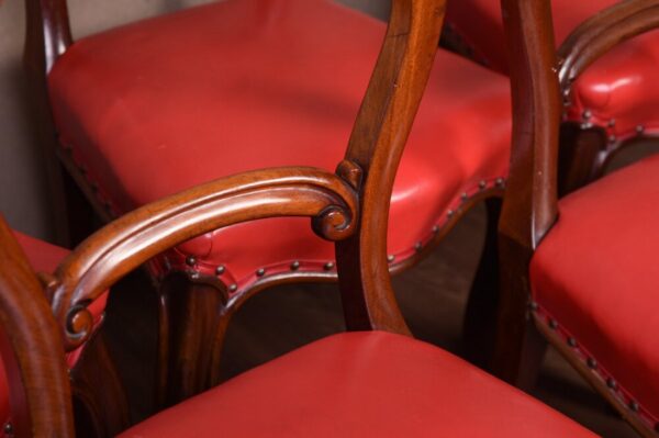 Quality Victorian Set Of Six Mahogany Hoop Back Dining Chairs SAI1747 - Image 7