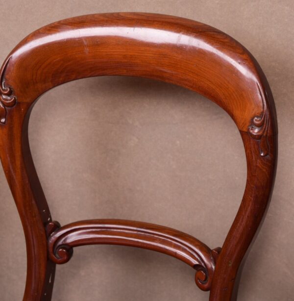 Quality Victorian Set Of Six Mahogany Hoop Back Dining Chairs SAI1747 - Image 8