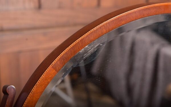 Edwardian Inlaid Mahogany Cheval Dressing Mirror SAI1974 - Image 5