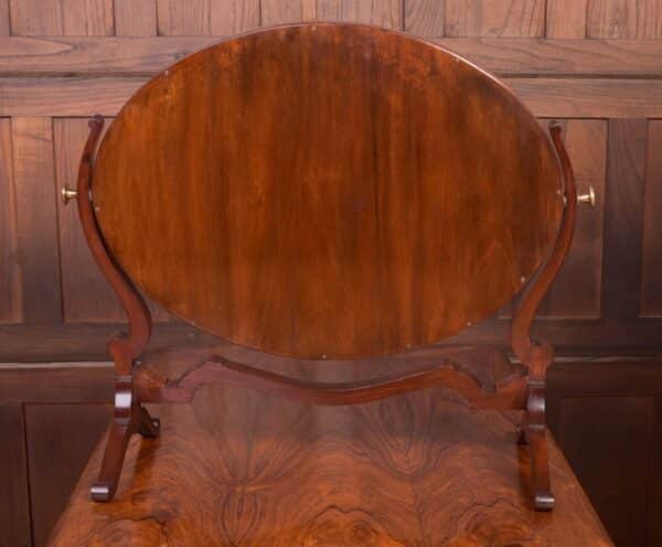 Edwardian Inlaid Mahogany Cheval Dressing Mirror SAI1974 - Image 9
