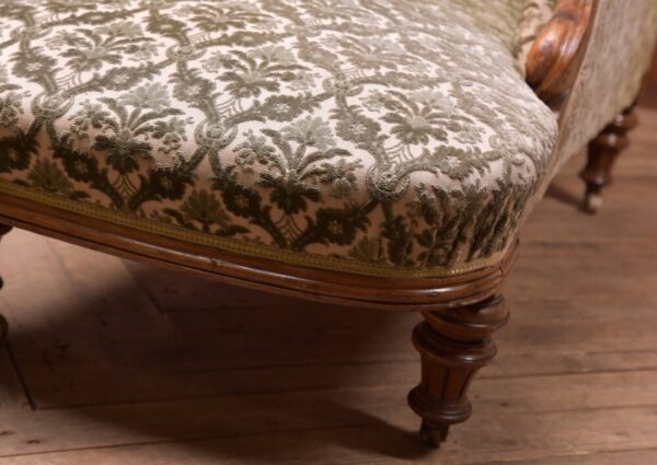 Victorian Walnut Chaise Longue SAI2238 - Image 5