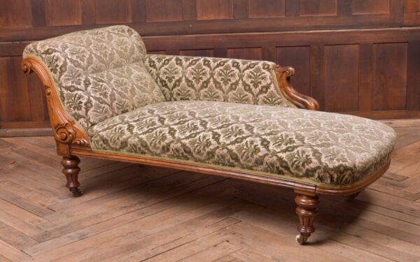 Victorian Walnut Chaise Longue SAI2238 Antique Furniture 3