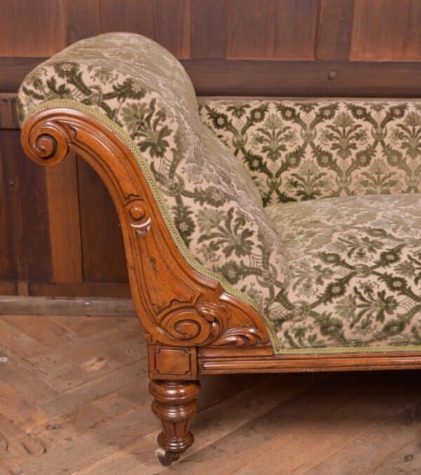 Victorian Walnut Chaise Longue SAI2238 Antique Furniture 15