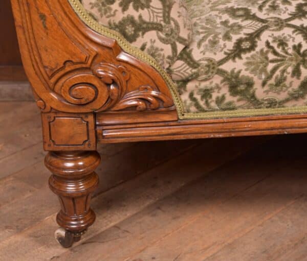 Victorian Walnut Chaise Longue SAI2238 Antique Furniture 12