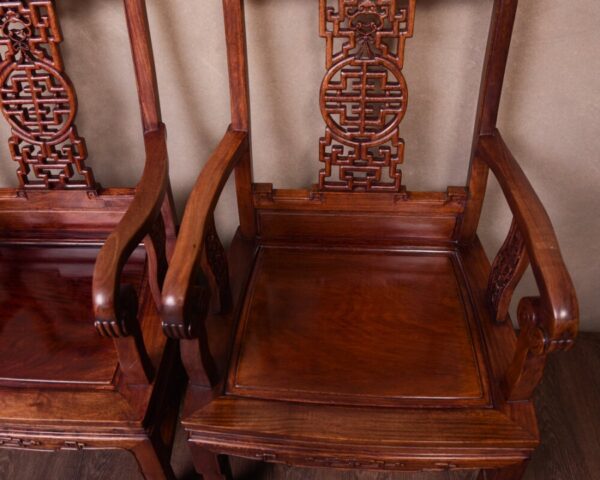 Fantastic Pair Of Chinese Hardwood Arm Chairs SAI1753 - Image 15
