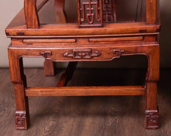 Fantastic Pair Of Chinese Hardwood Arm Chairs SAI1753 - Image 16