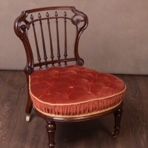 Superb Victorian Walnut Nursing Chair SAI1760 Antique Furniture