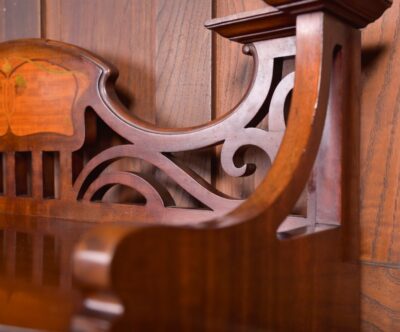 Art Nouveau Marquetry Mahogany Display Cabinet SAI2240 - Image 3