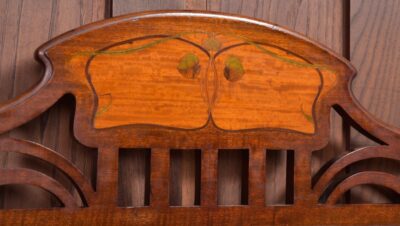 Art Nouveau Marquetry Mahogany Display Cabinet SAI2240 - Image 10