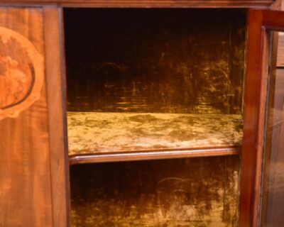 Art Nouveau Marquetry Mahogany Display Cabinet SAI2240 Antique Cabinets 14