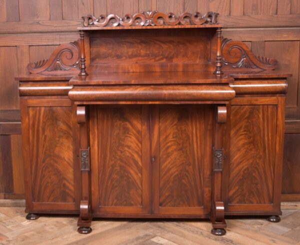 Outstanding William IV Flame Mahogany Break-centre Side Cabinet SAI1978