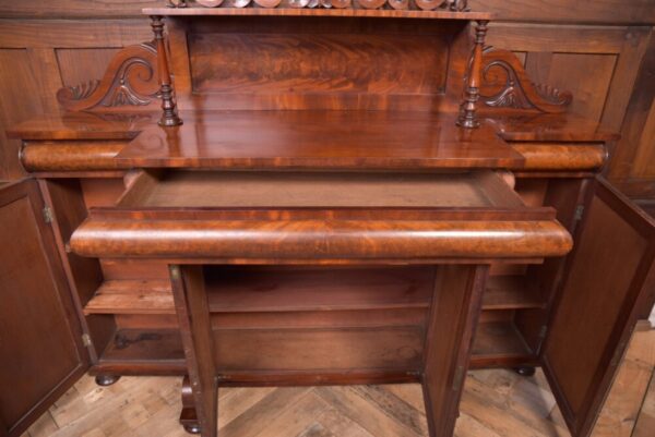 Outstanding William IV Flame Mahogany Break-centre Side Cabinet SAI1978 - Image 6