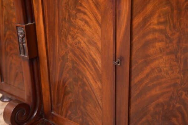 Outstanding William IV Flame Mahogany Break-centre Side Cabinet SAI1978 - Image 12