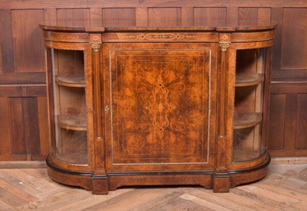 Fantastic Victorian Inlaid Burr Walnut Credenza SAI1992 Antique Furniture 3