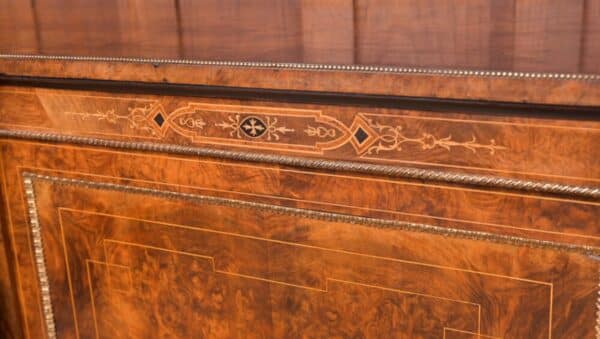 Fantastic Victorian Inlaid Burr Walnut Credenza SAI1992 Antique Furniture 5