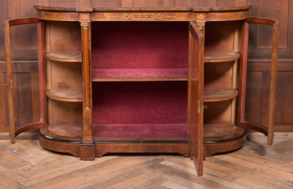 Fantastic Victorian Inlaid Burr Walnut Credenza SAI1992 - Image 4