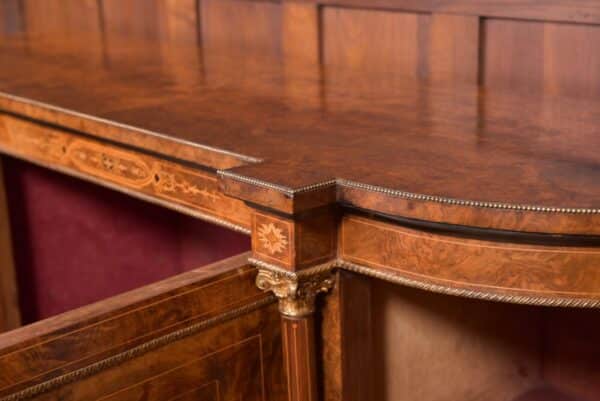Fantastic Victorian Inlaid Burr Walnut Credenza SAI1992 - Image 6