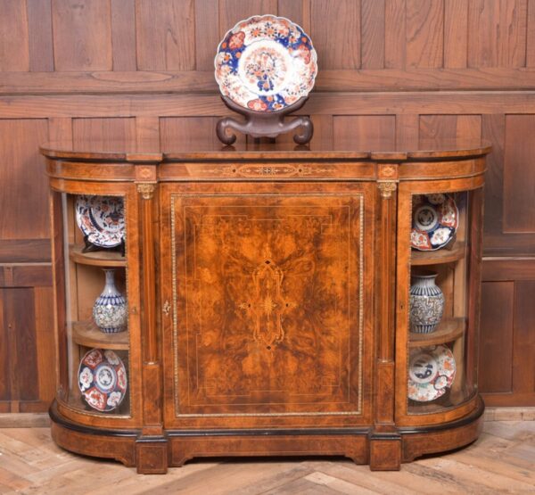 Fantastic Victorian Inlaid Burr Walnut Credenza SAI1992 - Image 2
