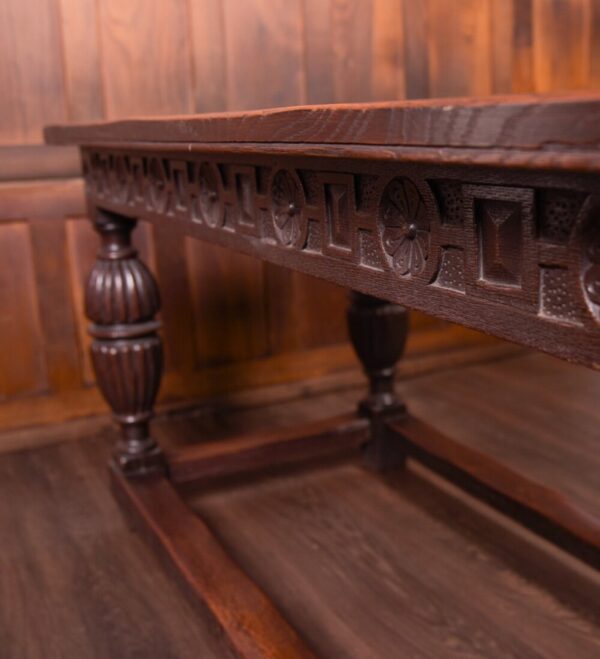 Fabulous 18th Century Carved Oak Refectory Table SAI1789 - Image 8