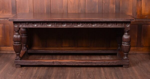 Fabulous 18th Century Carved Oak Refectory Table SAI1789