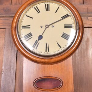 19th Century Mahogany Drop Dial Fusee Wall Clock SAI2017 Antique Furniture