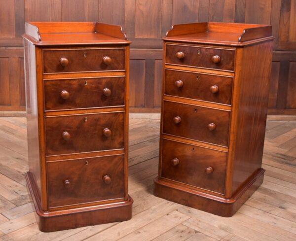 Pair Of Victorian Mahogany Bedside Chests SAI2022 Antique Furniture 3