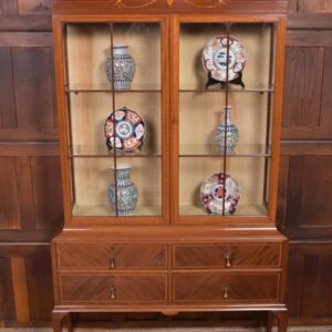 Quality Edwardian Inlaid Mahogany Display Cabinet SAI2019 Antique Furniture