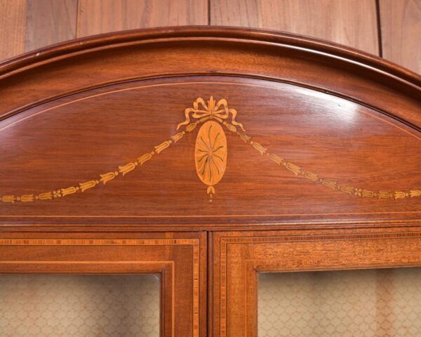 Quality Edwardian Inlaid Mahogany Display Cabinet SAI2019 - Image 9