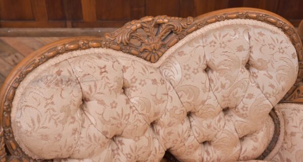 Pair Of French Carved Walnut Arm Chairs SAI2020 Antique Furniture 4