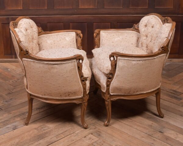 Pair Of French Carved Walnut Arm Chairs SAI2020 - Image 8
