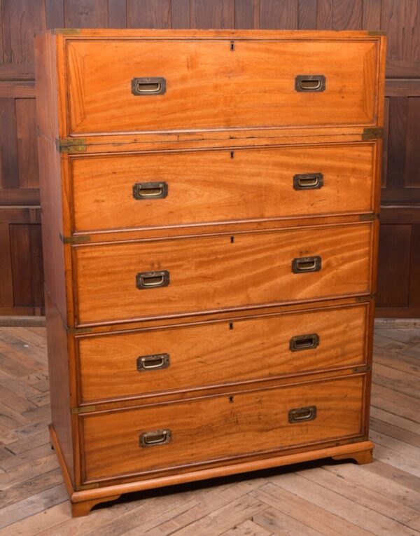 Fantastic 19th Century Camphor Wood 3 Part Campaign Chest SAI2011 Antique Furniture 3