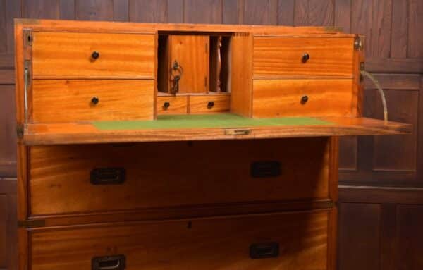 Fantastic 19th Century Camphor Wood 3 Part Campaign Chest SAI2011 - Image 11