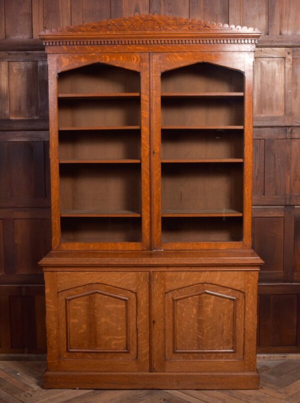 Victorian Oak Bookcase SAI2013 Antique Furniture 4