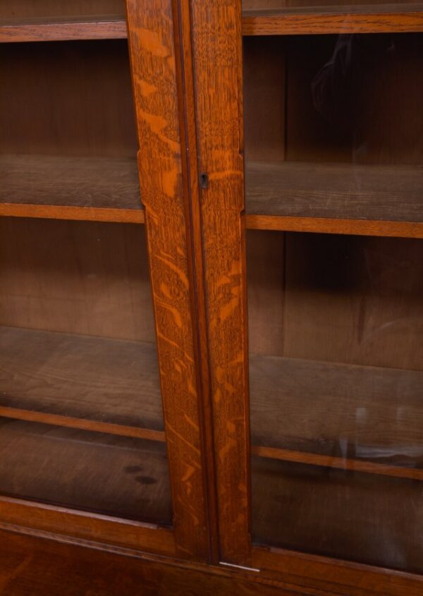 Victorian Oak Bookcase SAI2013 - Image 6