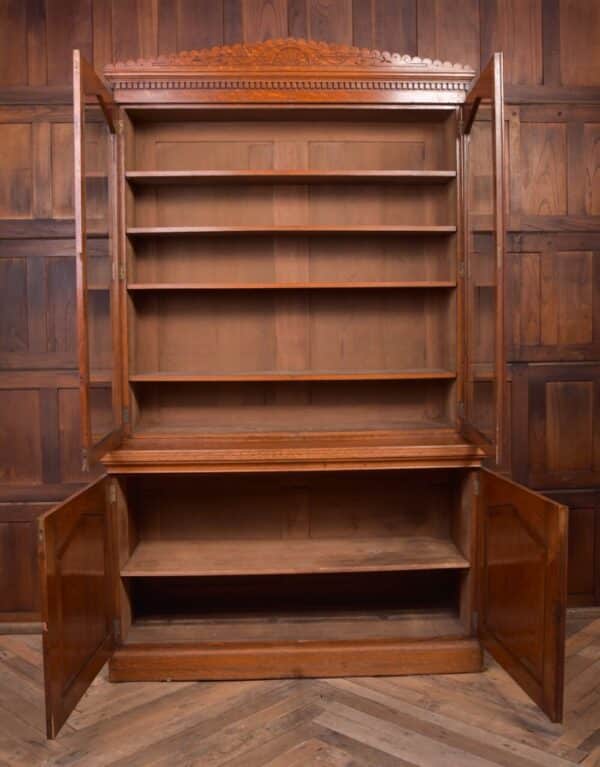 Victorian Oak Bookcase SAI2013 - Image 7