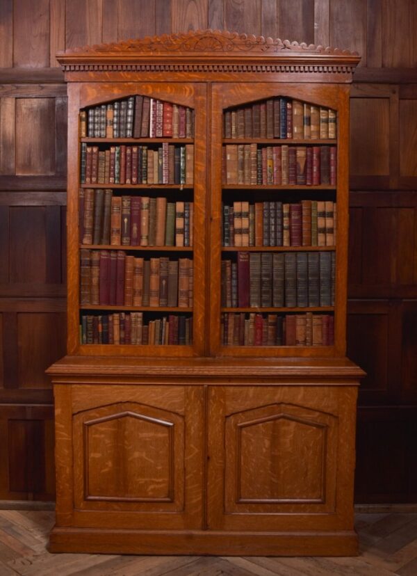 Victorian Oak Bookcase SAI2013 Antique Furniture 3