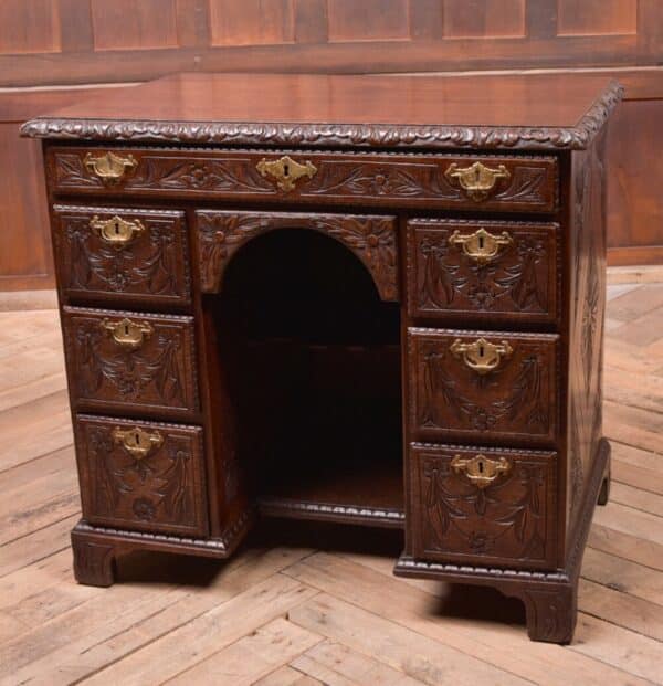 19th Century Carved Knee Hole Desk SAI1018 Antique Furniture 3
