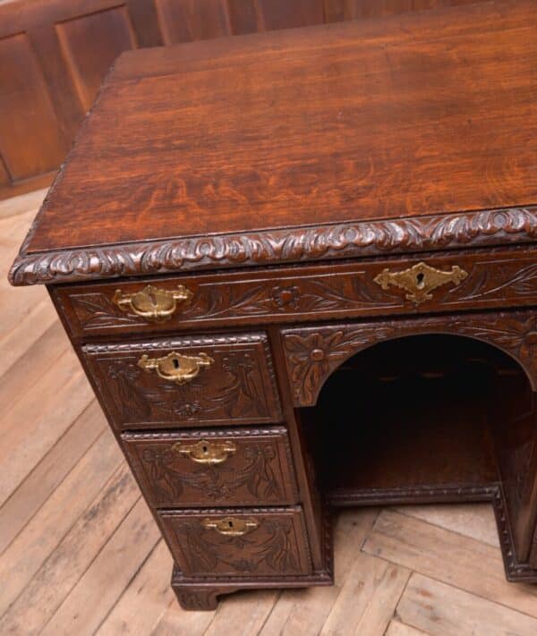 19th Century Carved Knee Hole Desk SAI1018 Antique Furniture 4
