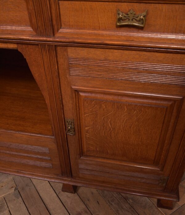 Edwardian Oak Mirror Back Sideboard SAI2041 - Image 4