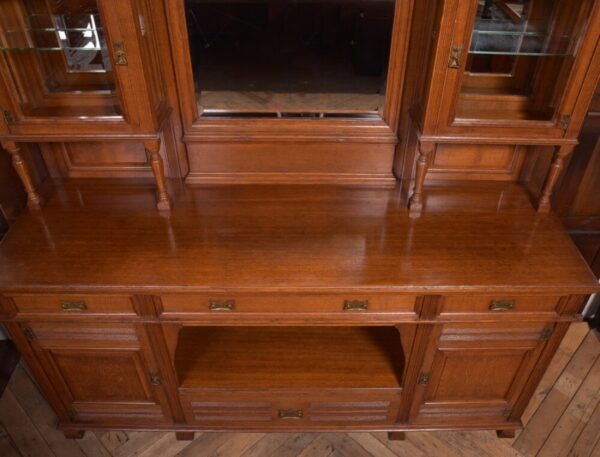Edwardian Oak Mirror Back Sideboard SAI2041 - Image 7