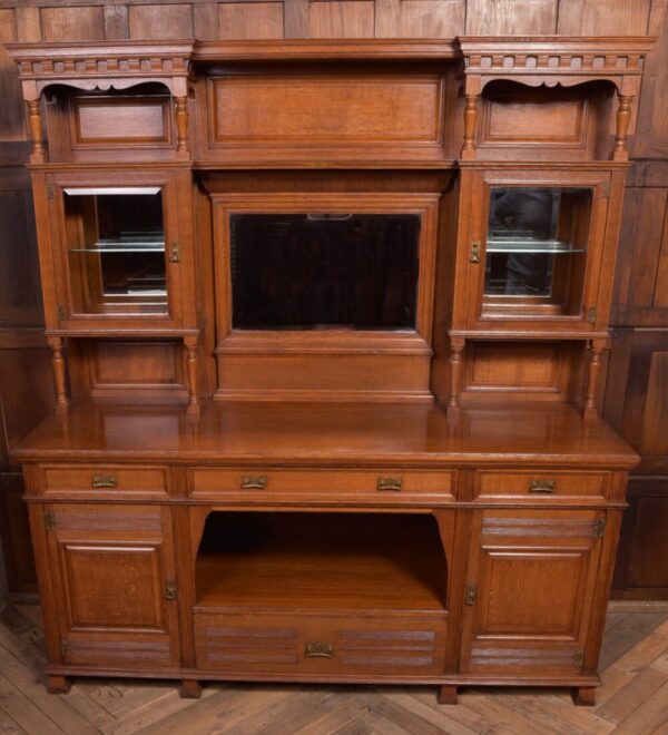 Edwardian Oak Mirror Back Sideboard SAI2041 Antique Furniture 12