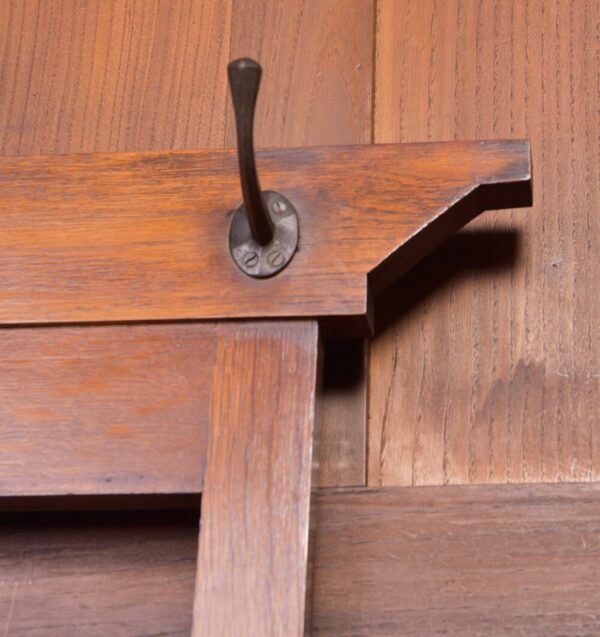 Edwardian Arts And Crafts Oak Hall Stand SAI2042 - Image 7