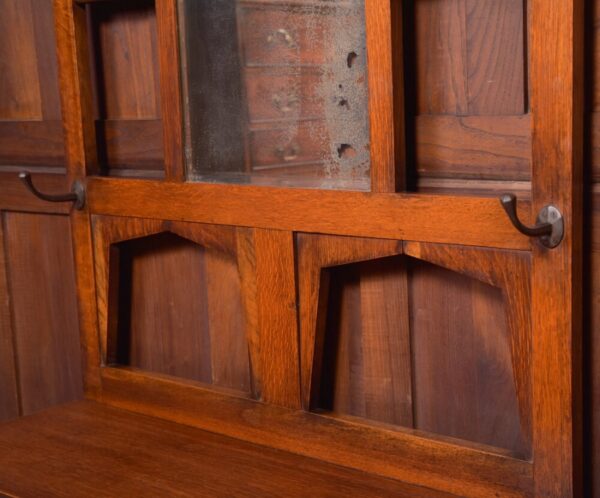 Edwardian Arts And Crafts Oak Hall Stand SAI2042 - Image 6